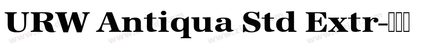 URW Antiqua Std Extr字体转换